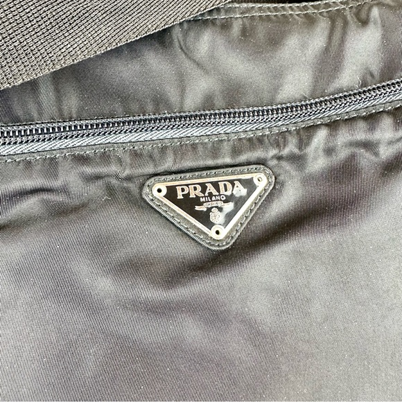 Prada black nylon shoulder bag or diaper bag with dust bag - Picture 4 of 16
